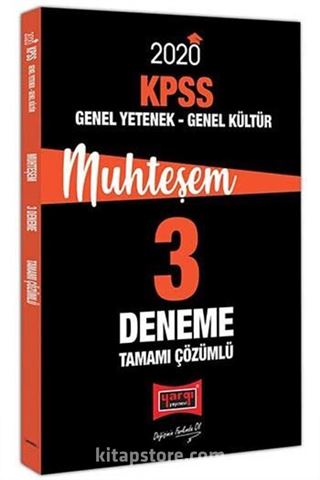 2020 KPSS Genel Yetenek Genel Kültür Muhteşem Tamamı Çözümlü 3 Deneme