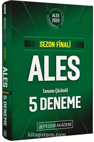 2020 Sezon Finali ALES Tamamı Çözümlü 5 Deneme