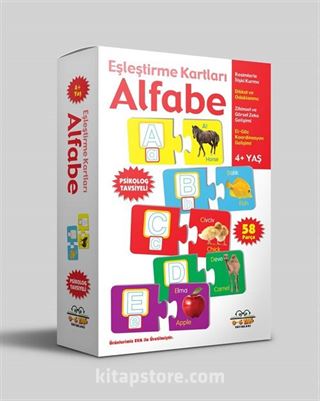 Eşleştirme Kartları - Alfabe (4+ Yaş)