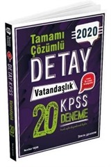 2020 KPSS Detay Vatandaşlık Tamamı Çözümlü 20 Deneme