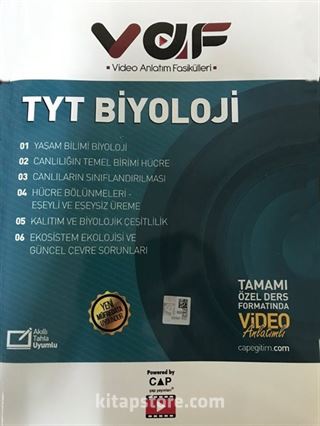 TYT Biyoloji VAF Video Anlatım Fasikülleri