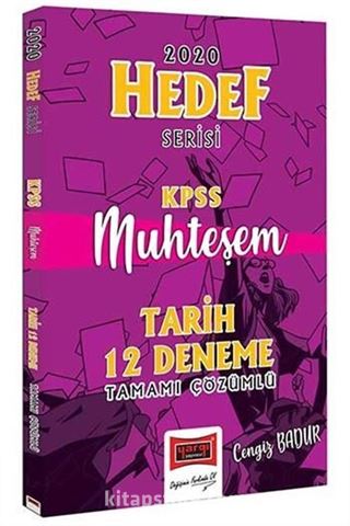 2020 KPSS Muhteşem Tarih Tamamı Çözümlü 12 Deneme Hedef Serisi