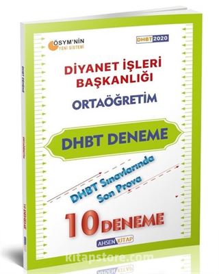 DHBT Ortaoğretim Deneme 10'lu Tek Kitap