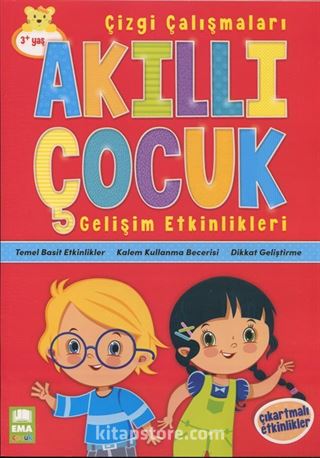 Akıllı Çocuk Çizgi Çalışmaları Gelişim Etkinlikleri (3+ Yaş)