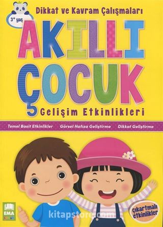 Akıllı Çocuk Dikkat ve Kavram Çalışmaları Gelişim Etkinlikleri (3+ Yaş)