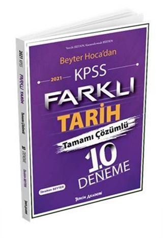 2021 KPSS Farklı Tarih Tamamı Çözümlü 10 Deneme