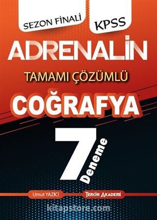 2021 KPSS Adrenalin Coğrafya Tamamı Çözümlü 7 Deneme