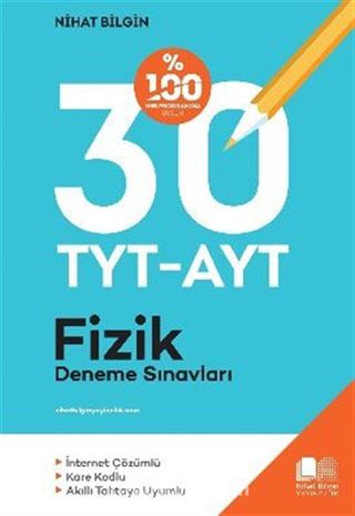 TYT AYT Fizik Denemeleri 30 TYT 30 AYT