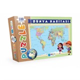 100 Parça Puzzle - Dünya Haritası