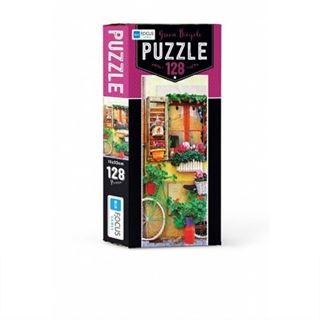 128 Parça Puzzle - Green Bicycle