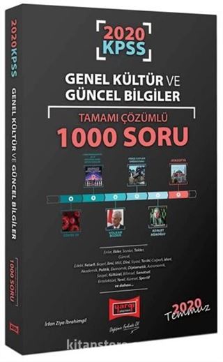 2020 KPSS Genel Kültür ve Güncel Bilgiler Tamamı Çözümlü 1000 Soru