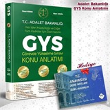 Adalet Bakanlığı GYS Özel Hazırlık -Konu Anlatımlı Ders Notları Yazı İşleri Müdürlüğü ve Diğer Tüm Kadrolar İçin