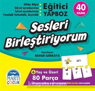 Sesleri Birleştiriyorum Eğitici Yapboz