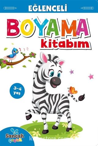 Eğlenceli Boyama Kitabım - Mavi Kitap (3-4 yaş)