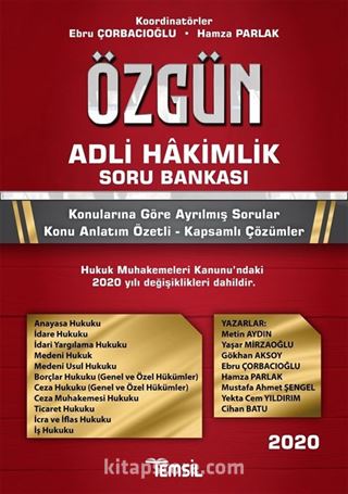 Özgün Adli Hakimlik Soru Bankası