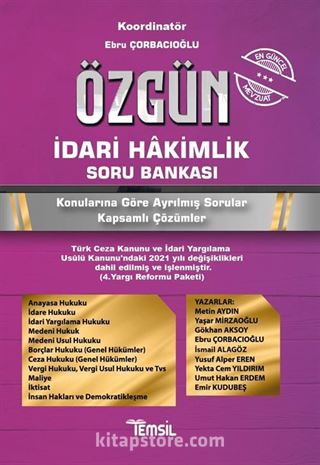 Özgün İdari Hakimlik Soru Bankası