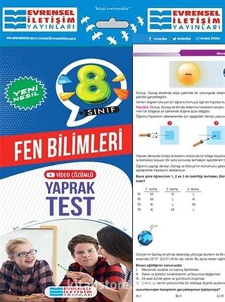 8. Sınıf Fen Bilimleri Yeni Nesil Yaprak Test