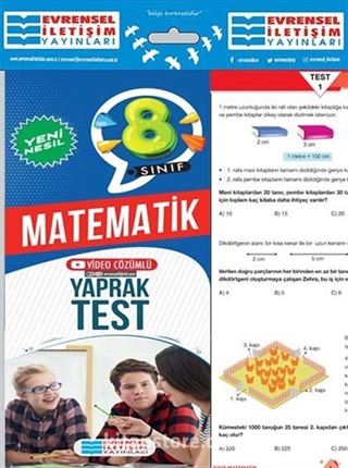 8. Sınıf Matematik Yeni Nesil Yaprak Test