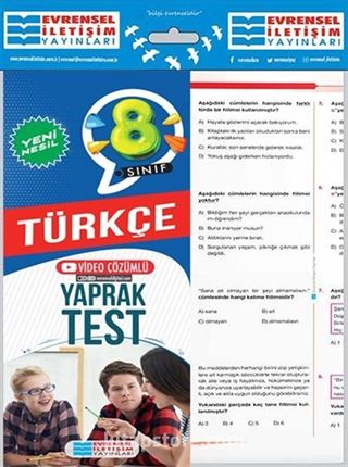 8. Sınıf Türkçe Yeni Nesil Yaprak Test