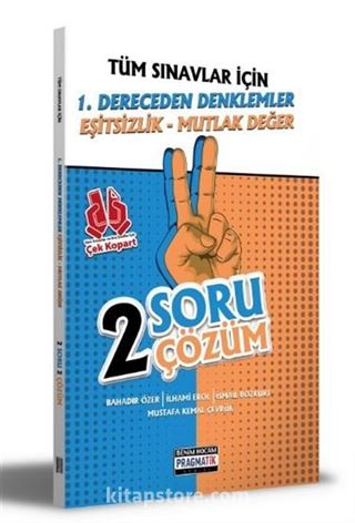 2021 Tüm Sınavlar İçin 1. Dereceden Denklemler - Eşitsizlik - Mutlak Değer 2 Soru 2 Çözüm Fasikülü