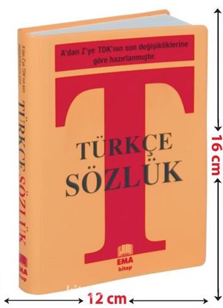 Türkçe Sözlük A'dan Z'ye TDK Uyumlu (Plastik Kapak, Çanta Boy)