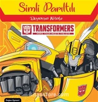 Transformers Simli Parıltılı Boyama Kitabı