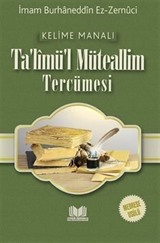 Talimül Müteallim Medrese Usulü Kelime Manalı