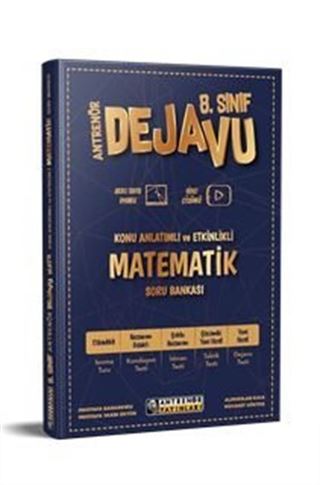 8.Sınıf Dejavu Konu Anlatımlı Ve Etkinlikli Matematik Soru Bankası