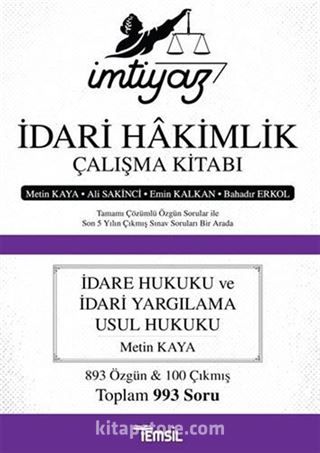 İmtiyaz İdari Hakimlik Çalışma Kitabı