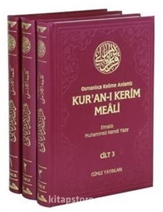 Osmanlıca Kelime Anlamlı Kur'an-ı Kerim Meali (3 Cilt, Takım)