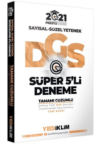 2021 Prestij Serisi DGS Tamamı Çözümlü Süper 5 Deneme