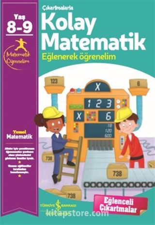 Çıkartmalarla Kolay Matematik (8-9 Yaş)