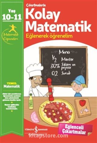 Çıkartmalarla Kolay Matematik (10-11 Yaş)