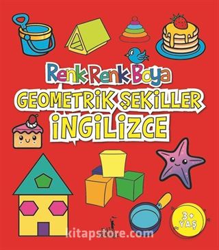 Renk Renk Boya Geometrik Şekiller İngilizce