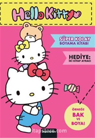 Hello Kitty Süper Kolay Boyama Kitabı