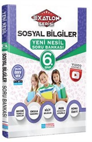 6. Sınıf Sosyal Bilgiler Video Çözümlü Soru Bankası (Exatlon Serisi)