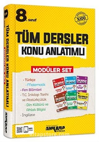 8. Sınıf Tüm Dersler Konu Anlatımlı Modüler Set