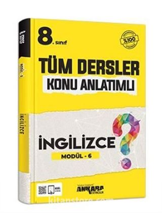 8.Sınıf Tüm Dersler Konu Anlatımlı İngilizce Modül-6