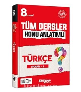 8.Sınıf Tüm Dersler Konu Anlatımlı Türkçe Modül -1