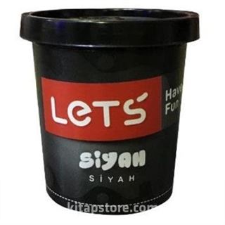 Lets Tek Renk Oyun Hamuru Siyah 150 Gr (L8340)