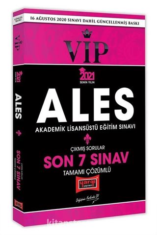 2021 ALES VIP Son 7 Sınav Tamamı Çözümlü Çıkmış Sorular