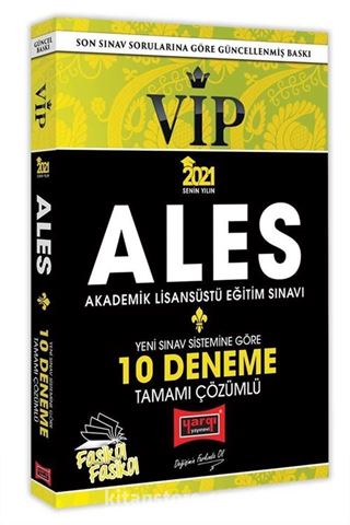 2021 ALES VIP Yeni Sınav Sistemine Göre Tamamı Çözümlü 10 Fasikül Deneme