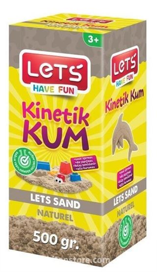 Lets Kinetik Kum 500 gr. Naturel Karton Kutu