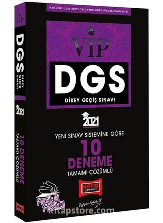 2021 DGS VIP Yeni Sınav Sistemine Göre Tamamı Çözümlü 10 Fasikül Deneme