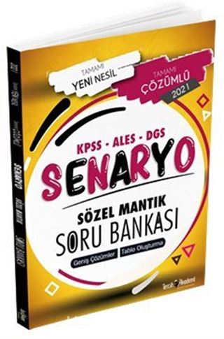 KPSS ALES DGS Senaryo Sözel Mantık Soru Bankası