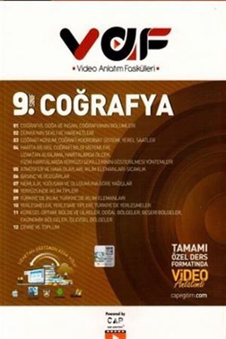 VAF 9. Sınıf Coğrafya Video Anlatımlı Fasiküller