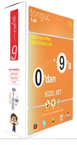 9. Sınıf 0'dan 9'a Konu Anlatımlı Soru Bankaları Sözel Set