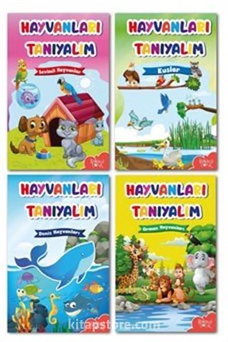 Hayvanları Tanıyalım Seti (4 Kitap)