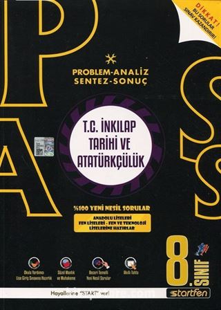 Pass 8. Sınıf T. C. İnkılap Tarihi ve Atatürkçülük Soru Bankası