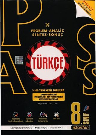 Pass 8. Sınıf Türkçe Soru Bankası